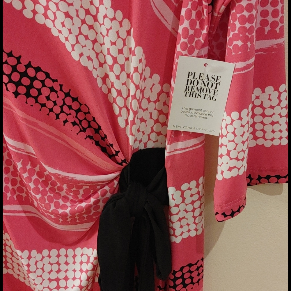 🆕 New York & Company Pink ❤️ Stretch Dress - Picture 4 of 7